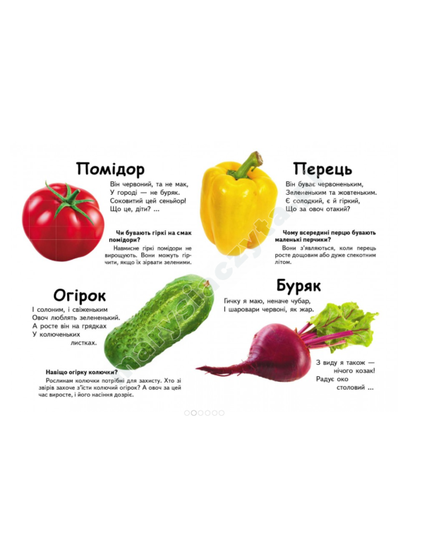 Що це? Овочі, фрукти та ягоди. Запитання та відповіді Що це? Овочі, фрукти та ягоди. Запитання та відповіді